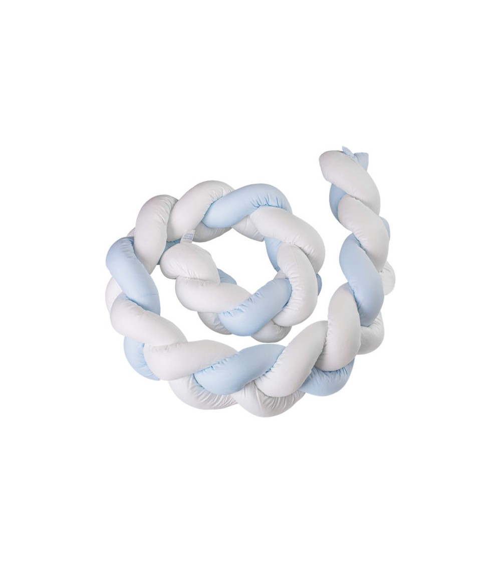 Paracolpi Letto A Treccia - Cuscino Serpente Intrecciato 100 Cm, In Cotone PP E Flanella, Sicuro E Lavabile